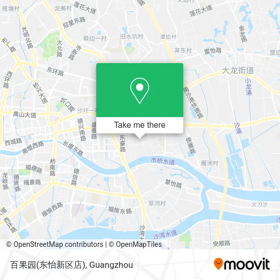 百果园(东怡新区店) map