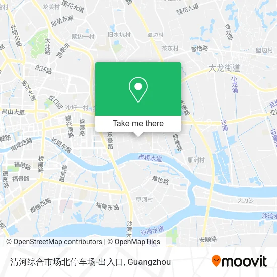 清河综合市场北停车场-出入口 map