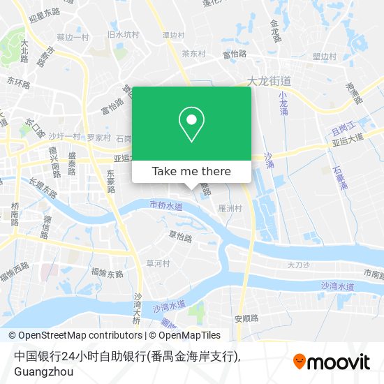 中国银行24小时自助银行(番禺金海岸支行) map