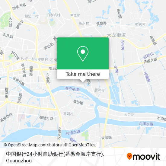 中国银行24小时自助银行(番禺金海岸支行) map