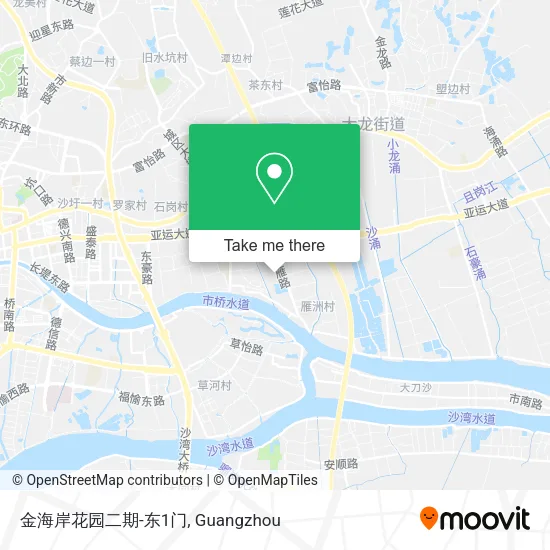 金海岸花园二期-东1门 map