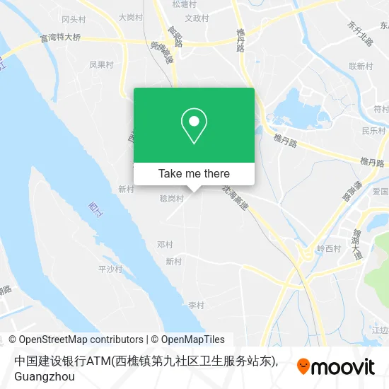 中国建设银行ATM(西樵镇第九社区卫生服务站东) map