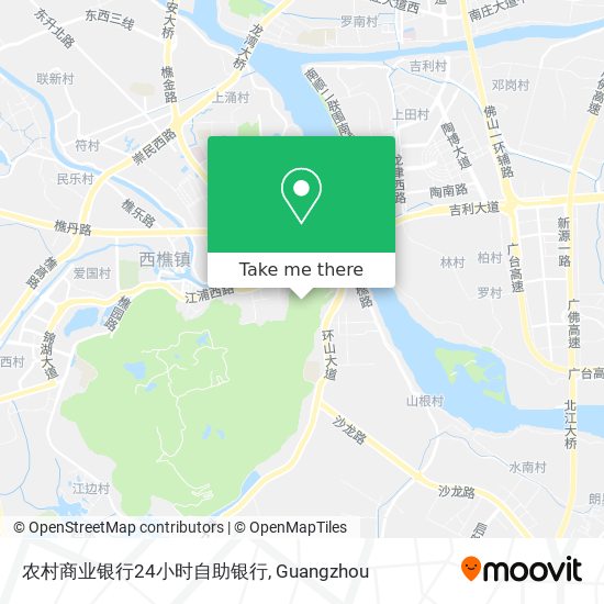 农村商业银行24小时自助银行 map
