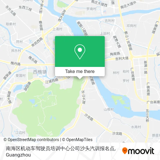 南海区机动车驾驶员培训中心公司沙头汽训报名点 map