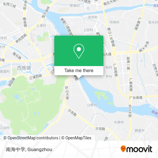 南海中学 map
