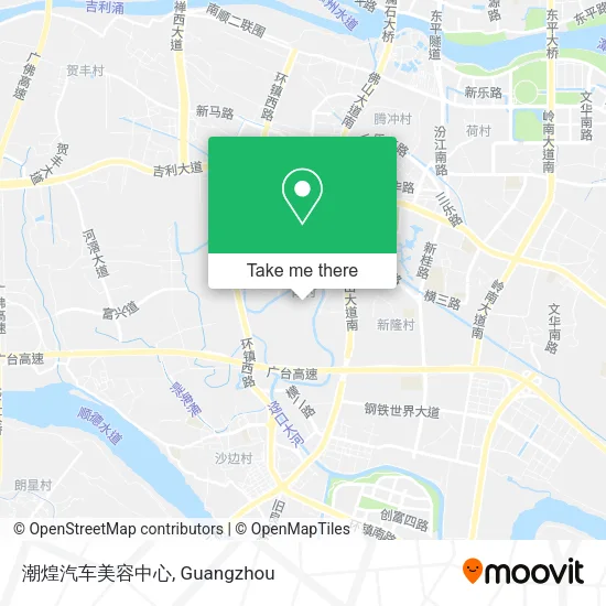 潮煌汽车美容中心 map