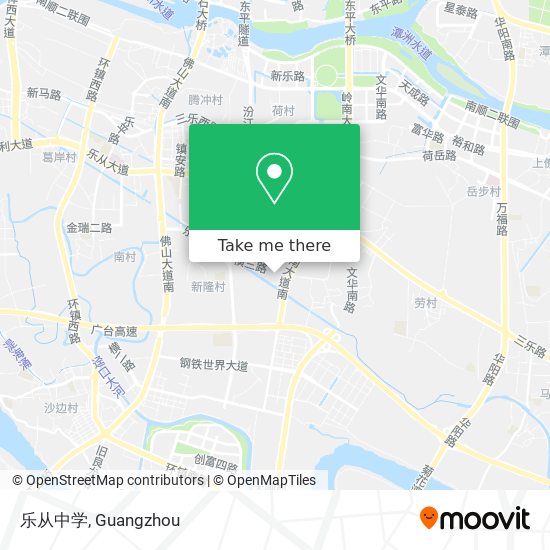 乐从中学 map