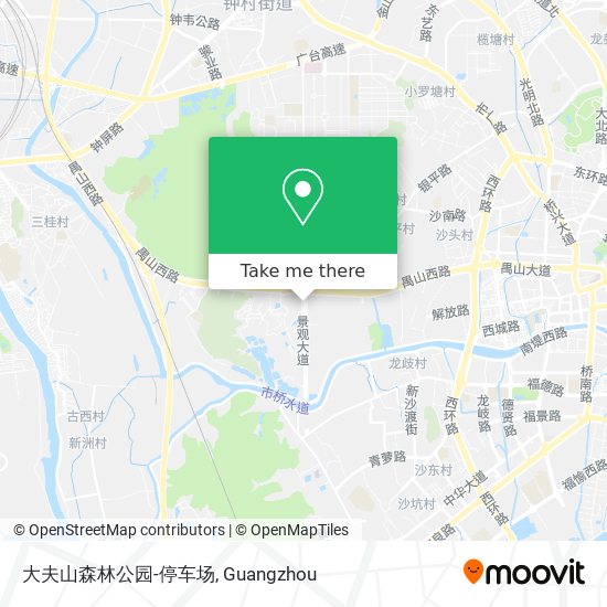 大夫山森林公园-停车场 map