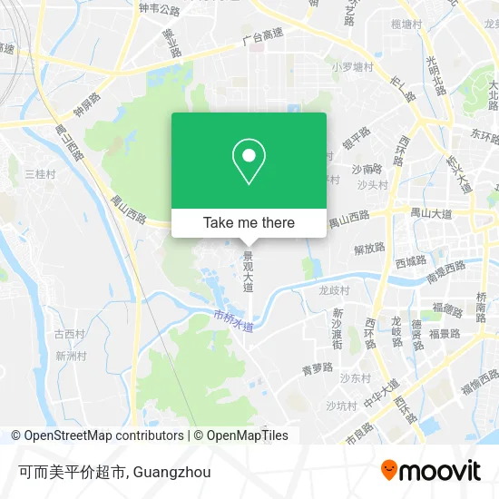 可而美平价超市 map