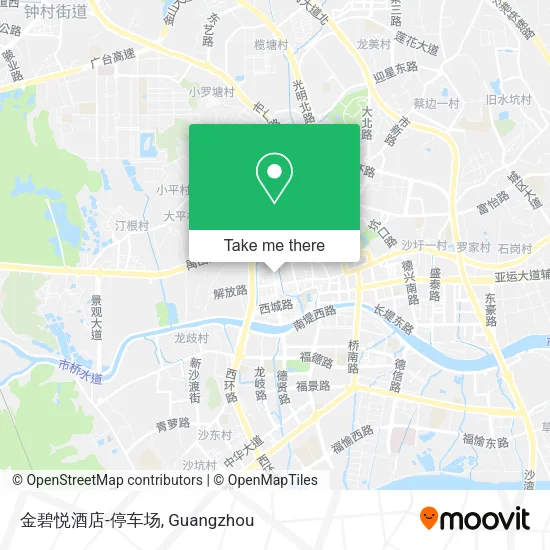 金碧悦酒店-停车场 map