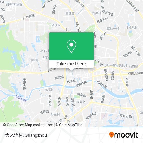 大来渔村 map