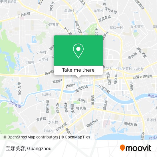 宝娜美容 map