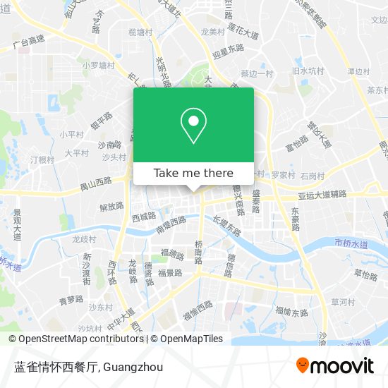 蓝雀情怀西餐厅 map