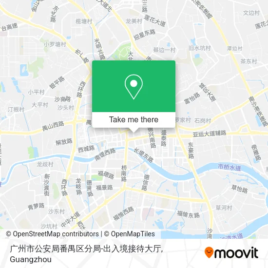 广州市公安局番禺区分局-出入境接待大厅 map