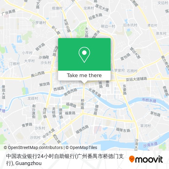 中国农业银行24小时自助银行(广州番禺市桥德门支行) map
