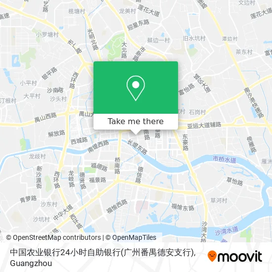 中国农业银行24小时自助银行(广州番禺德安支行) map