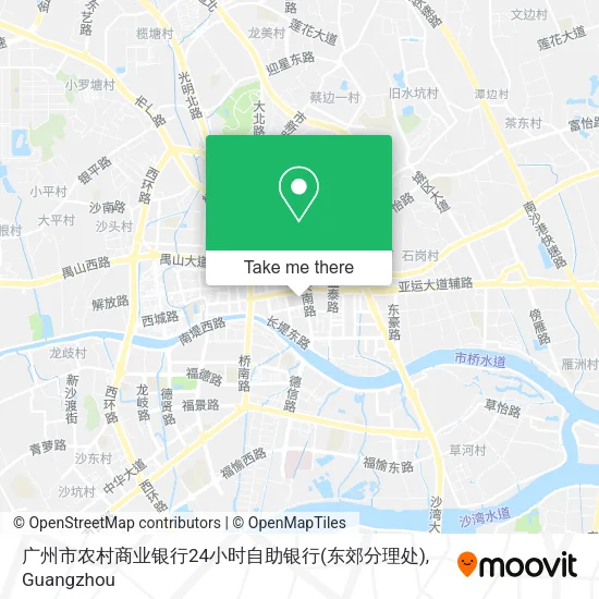 广州市农村商业银行24小时自助银行(东郊分理处) map