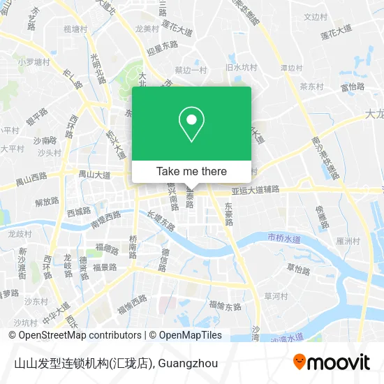 山山发型连锁机构(汇珑店) map