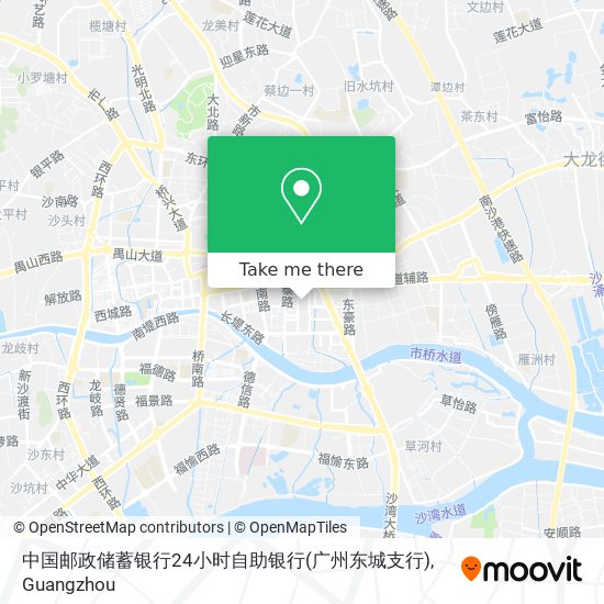 中国邮政储蓄银行24小时自助银行(广州东城支行) map
