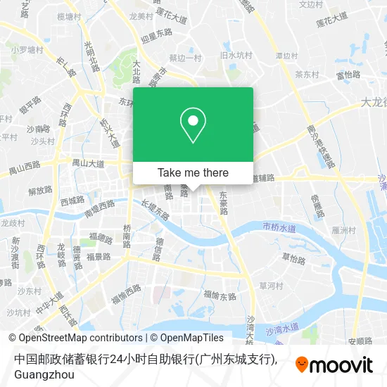 中国邮政储蓄银行24小时自助银行(广州东城支行) map