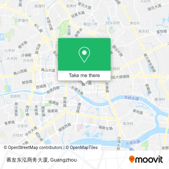 番发东泓商务大厦 map