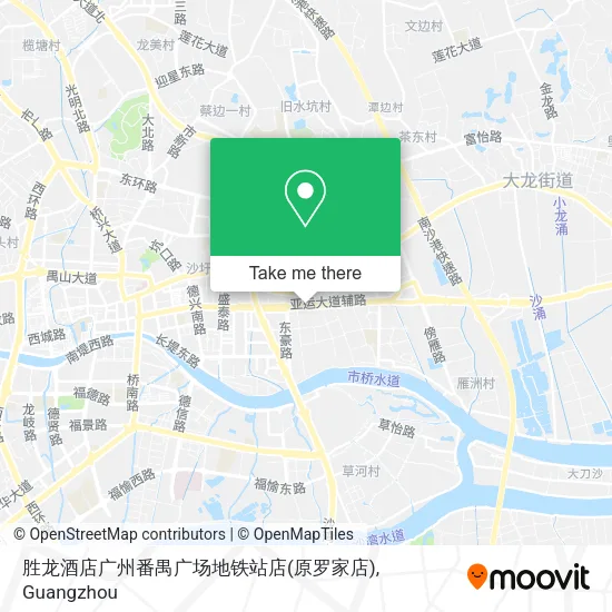胜龙酒店广州番禺广场地铁站店(原罗家店) map