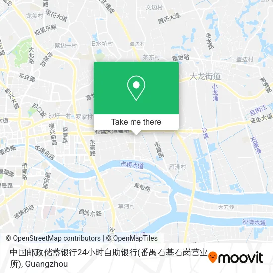 中国邮政储蓄银行24小时自助银行(番禺石基石岗营业所) map