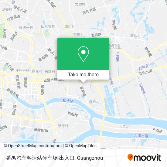 番禺汽车客运站停车场-出入口 map