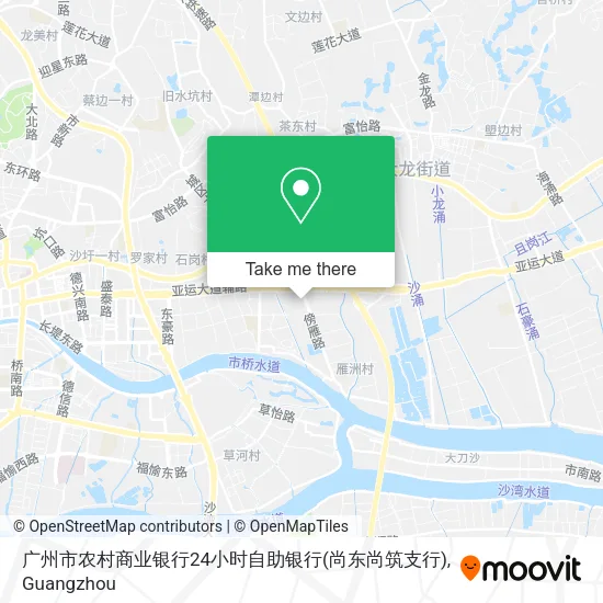 广州市农村商业银行24小时自助银行(尚东尚筑支行) map