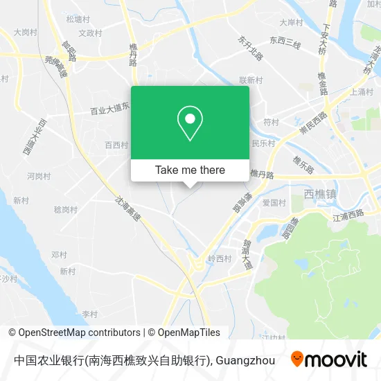 中国农业银行(南海西樵致兴自助银行) map