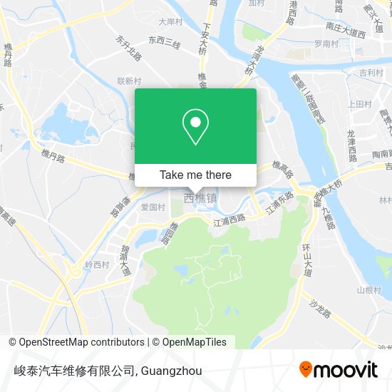 峻泰汽车维修有限公司 map
