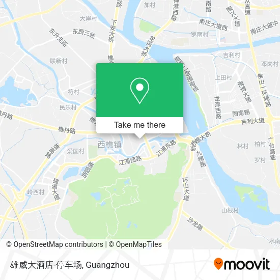 雄威大酒店-停车场 map