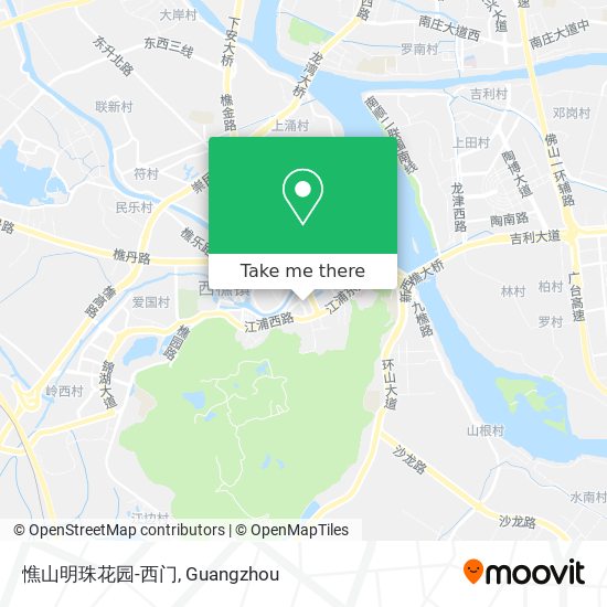 憔山明珠花园-西门 map