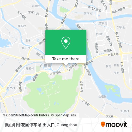 憔山明珠花园停车场-出入口 map