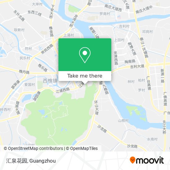 汇泉花园 map