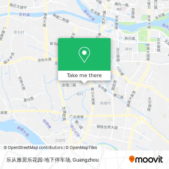 乐从雅居乐花园-地下停车场 map