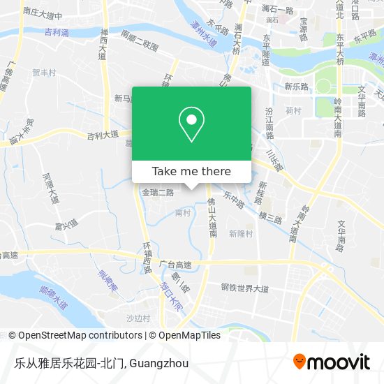 乐从雅居乐花园-北门 map