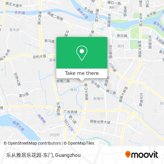 乐从雅居乐花园-东门 map