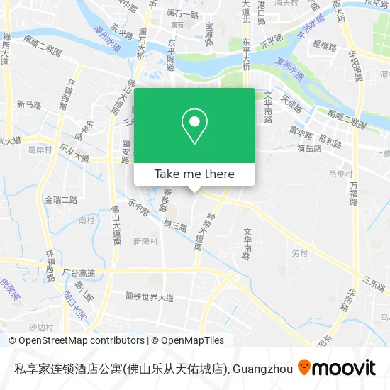 私享家连锁酒店公寓(佛山乐从天佑城店) map