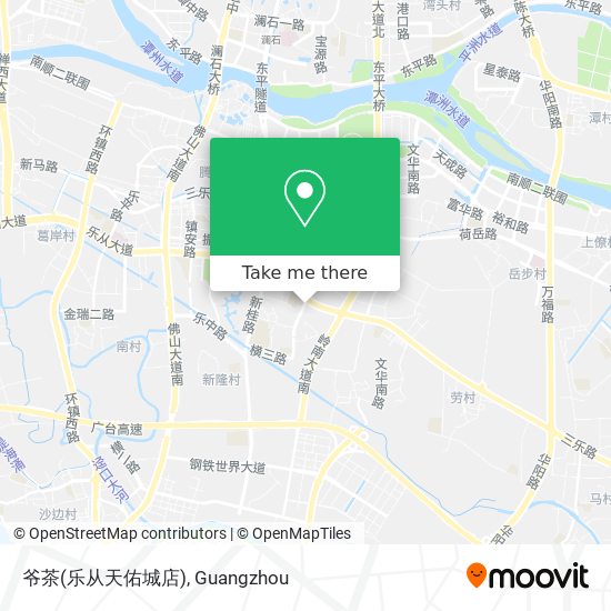 爷茶(乐从天佑城店) map