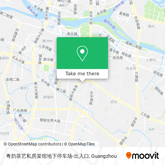 粤韵茶艺私房菜馆地下停车场-出入口 map