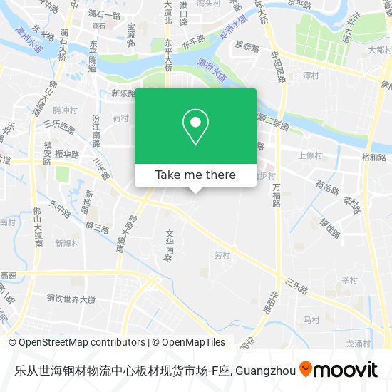 乐从世海钢材物流中心板材现货市场-F座 map