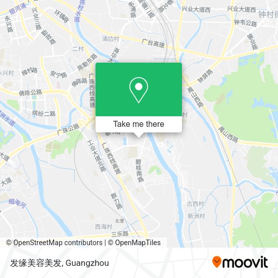 发缘美容美发 map
