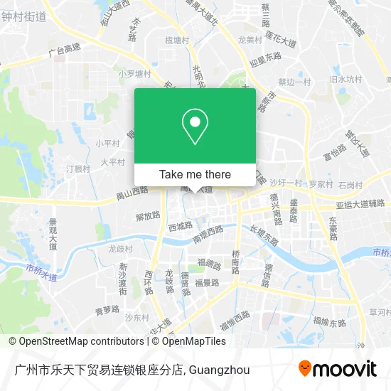 广州市乐天下贸易连锁银座分店 map