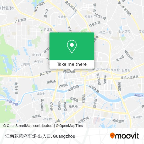 江南花苑停车场-出入口 map