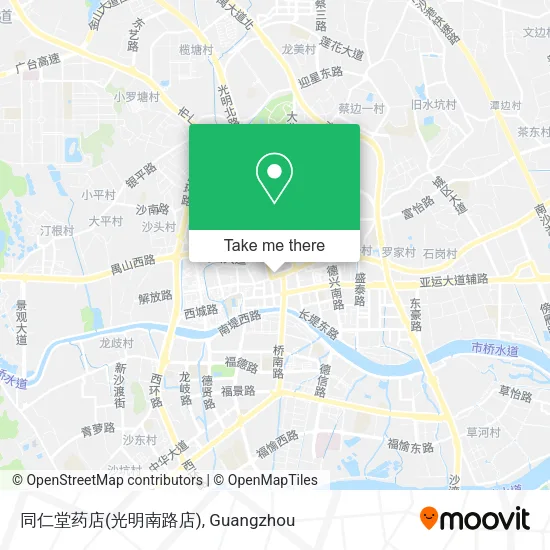 同仁堂药店(光明南路店) map