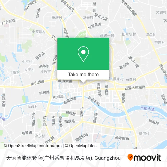 天语智能体验店(广州番禺骏和易发店) map