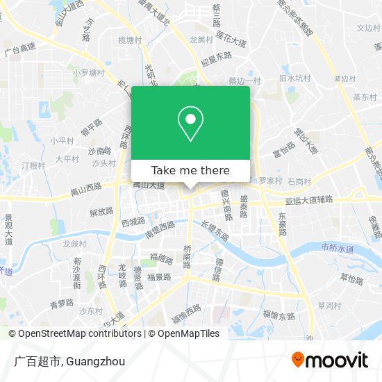 广百超市 map