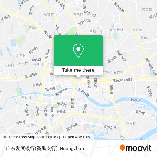广东发展银行(番禺支行) map