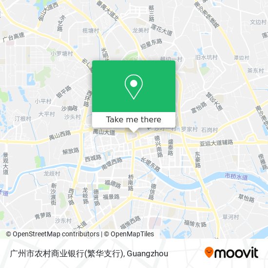 广州市农村商业银行(繁华支行) map